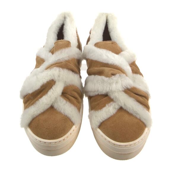 MAJE Suede Slip on Sneakers with Shearling Trim size 36 / 5.5 US - Picture 2 of 8